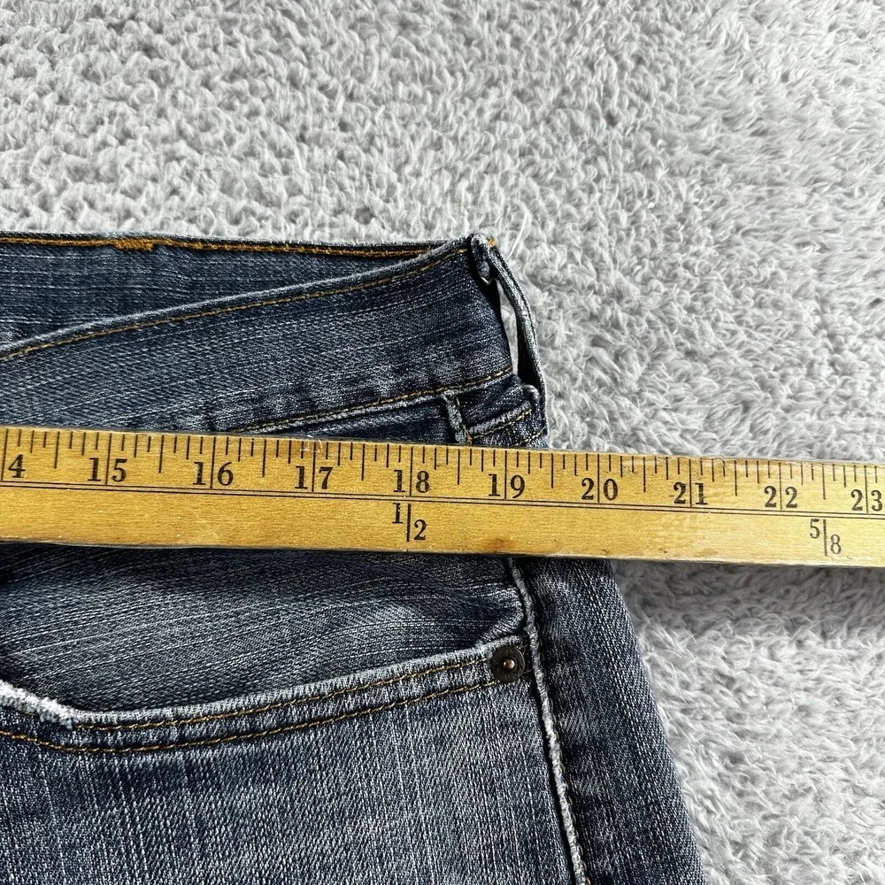 Levis 505 Mens Jeans 38x30 (37x28) Distressed Faded Blue  Regular Straight Y2K